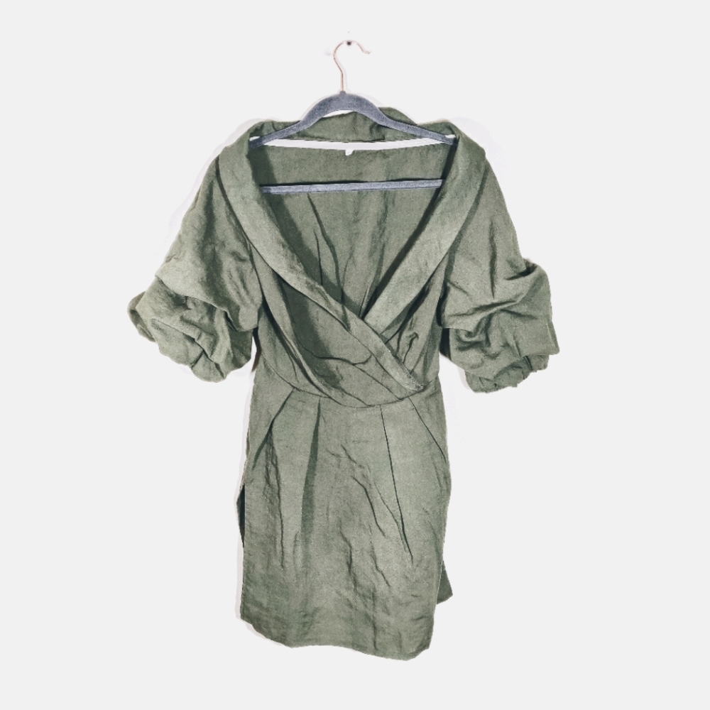 ⭐Unknown Brand | Off the Shoulder Mini Dress Green